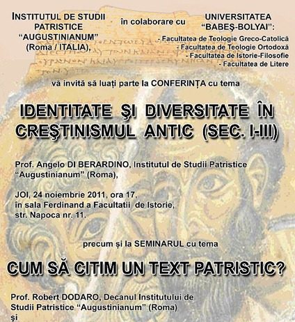 Event meetings for patristics lovers